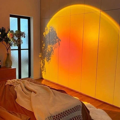 SunsetGlow™ Projector Lamp – Cozy Ambient Light for Bedroom & Living Room