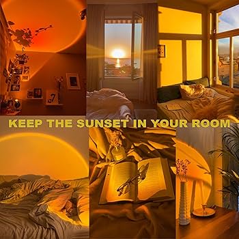 SunsetGlow™ Projector Lamp – Cozy Ambient Light for Bedroom & Living Room