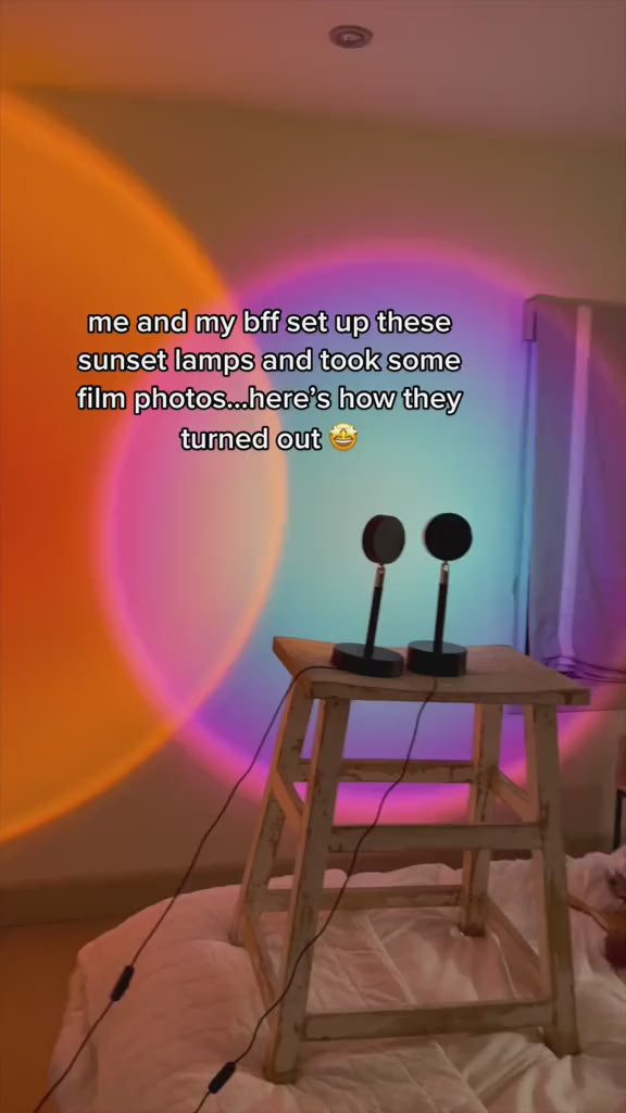 SunsetGlow™ Projector Lamp – Cozy Ambient Light for Bedroom & Living Room